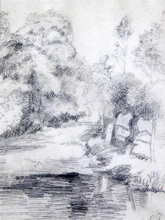 Camille Pissarro (1830-1903) Le Lavoir à Bazincourt 1887, 9 x 7.5in.